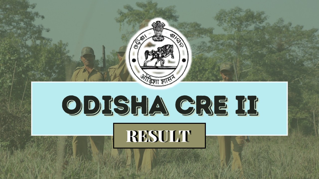 Odisha CRE II Result 